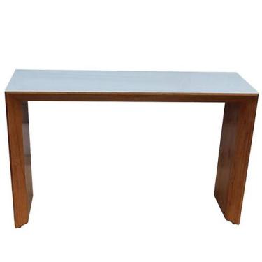 Imagem de Aparador Pérola Vidro White Cor Cinamomo Claro Med.146cm - 60565 - Sun