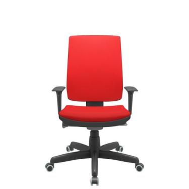 Imagem de Cadeira Office Brizza Soft Aero Vermelho Autocompensador Base Standard