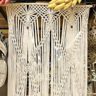 Imagem de Cortina De Porta Em Macramê Artesanal Estilo Vintage Moderno