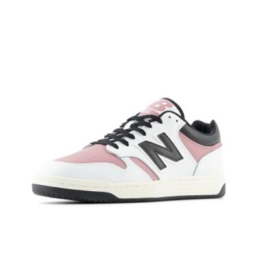 Imagem de New Balance Tênis masculino 480 V1, Branco/jacaranda/preto, 36