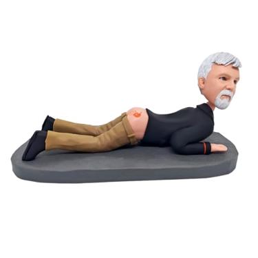 Imagem de Prank Style Man Bobblehead feito à mão a partir da sua foto, presente hilário para amigos travessos, pai, irmão, namorado, decoração engraçada para salas de jogos, presente perfeito para quem busca