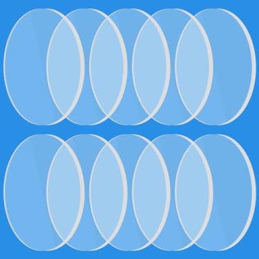 Imagem de Copkim Lente laser de substituição de 16 mm, 10 peças, compatível com D1, D1 Pro, série M1, lente de cristal mineral revestida com gravador a laser, compatível com módulo de diodo 10w 20w