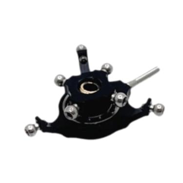Imagem de Kokiya RC Helicopter Swashplate Atualização Parte da aeronave leve resistente a aeronave sobressalente substitui para Wltoys K170 K124 RC Aircraft Toy, Preto