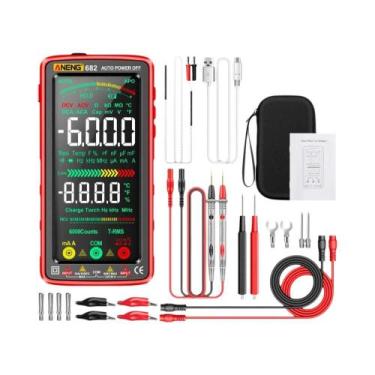 Imagem de Multímetro Recarregável ANENG 682 VA Com Display Inverso Amperímetro T