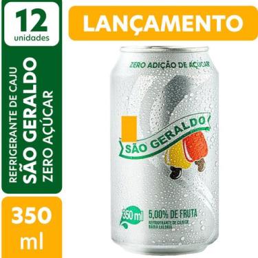 Imagem de Pack c/12 Refrigerante Zero Açúcar de Caju São Geraldo 350ml