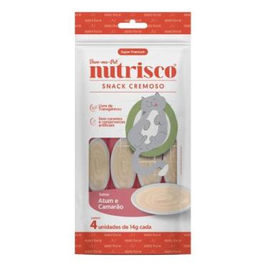 Imagem de Nutrisco snack cremoso atum e camarao gatos 56g
