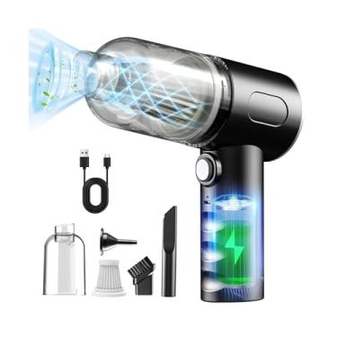 Imagem de Mini Aspirador Vacuum Cleaner 3 em 1 Sem Fio Portátil Recarregável com Filtro Rohs