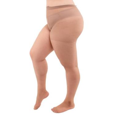 Imagem de Meia Calça Loba Lupo clássica fina fio 20 plus size, XG, Preto
