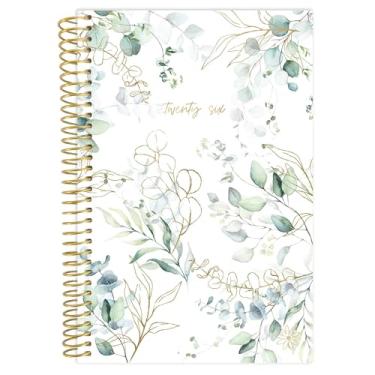 Imagem de bloom daily planners Agenda de bolso 2026 - 10 cm x 15 cm - (janeiro de 2026 a dezembro de 2026) - Mini agenda semanal/mensal e livro de calendário - eucalipto, branco