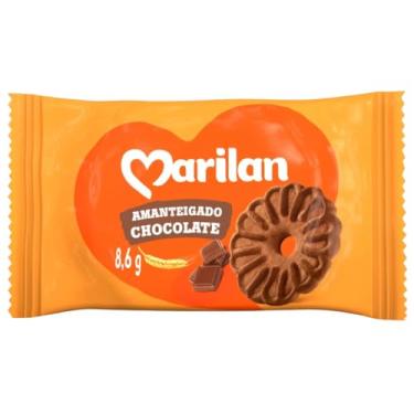 Imagem de Kit 60 Sachês Biscoito Amanteigado Chocolate Marilan 8,8g