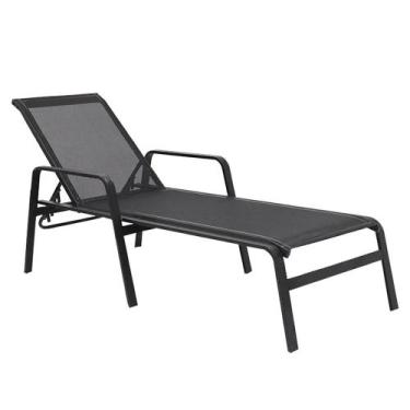 Imagem de Espreguiçadeira para Piscina em Aluminio Tela Sling Lótus Premium - No