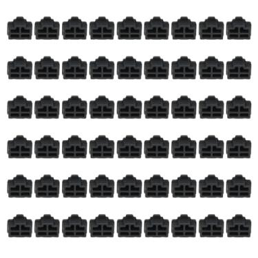 Imagem de PATIKIL Plugue de poeira RJ45 de 0,5 polegadas, 60 peças capa de plugue antipoeira capa de silicone para porta de carregamento de silicone extremidade fêmea para dispositivo de porta de telefone