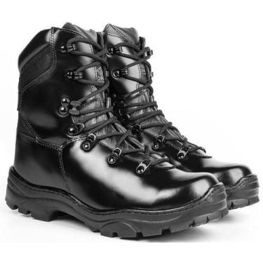 Imagem de Bota Tática Militar Em Couro, Alto Brilho, Operações Especia - Portal 