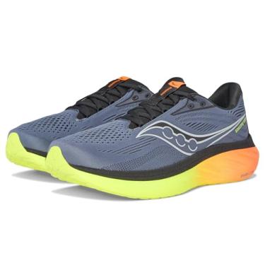 Imagem de Saucony Tênis de corrida masculino Ride 18, Shadow/Vizi, 41