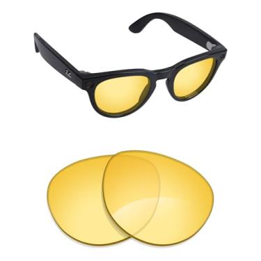 Imagem de Alphax Lentes de reposição polarizadas para óculos de sol Ray-Ban Meta Headliner RW4009 50 mm - Opções, Amarelo HD