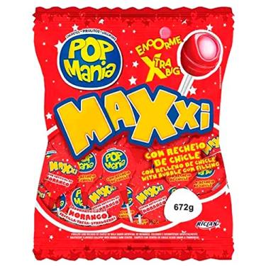 Imagem de PIRULITO POP MANIA MAXXI MORANGO C/24UN