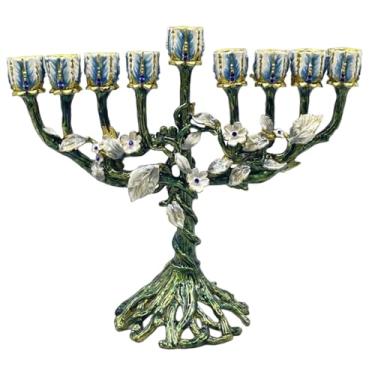 Imagem de Generic Candelabro Menorah Tradicional para Festas de Hanukkah em Casa Castiçal para Festas de Aparador de Férias Aniversário Hotel