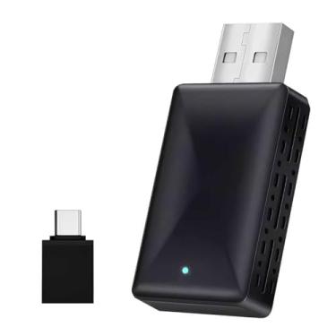 Imagem de Adaptador CarPlay sem fio compatível com Android/iPhone, transforma sistema com fio em multimídia inteligente, plug & play controle estável e sem atraso.