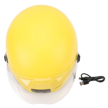 Imagem de Capacete de Bicicleta Inteligente, Câmbio Profissional de Ciclismo de Câmera 1080p 30fps Com Luz de Segurança Com Luz de Segurança para Homens (Amarelo)