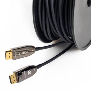 Imagem de Cabo Displayport 1.4 Fibra Óptica De 8k 60hz 5 metros - CIRILO CABOS, 