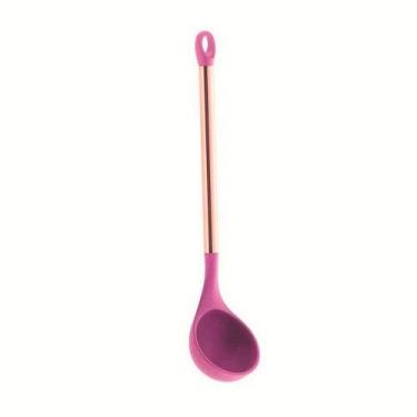 Imagem de Concha Pegador de Silicone Rosa c/ Cabo Rose - Paramount