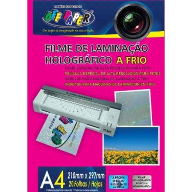 Imagem de Plastico para Plastificacao Filme A4 Holog.laminacao Frio PCT.C/20 - O