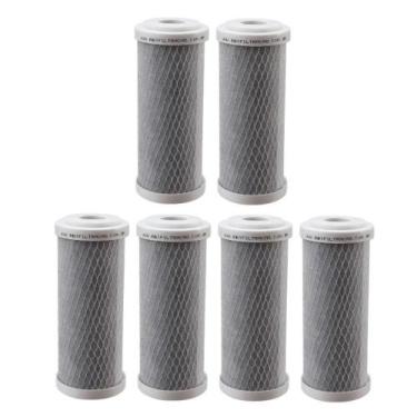 Imagem de Kit 6 Refil Filtro 7 Pol Carbon Block Carvão Ativado Bbi - Bbi Filtrac