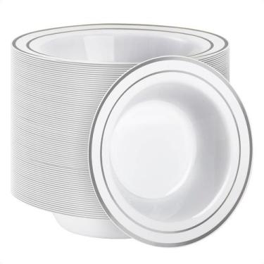 Imagem de Taças de plástico Goodluck, pacote com 100 ml de sopa descartável de 3