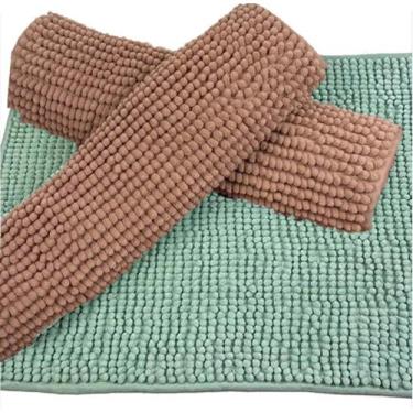 Imagem de Tapete De Banheiro Bolinha Antiderrapante Microfibra 3 Peças - Rozac