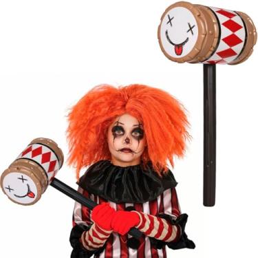 Imagem de Martelo de Brinquedo pra Fantasia de Palhaço Assassino de Halloween Grande