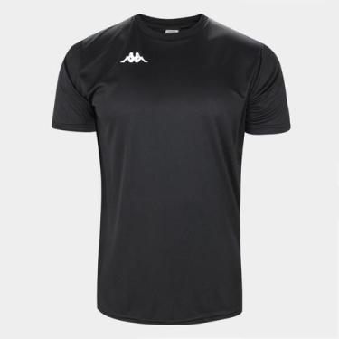 Imagem de Camisa Kappa Fardamento Modena Masculina, Preto, M
