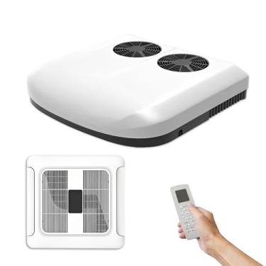 Imagem de Ar condicionado de teto RV 12V CC, unidade CA de trailer de teto 10300BTU silenciosa, resfriamento rápido, fácil instalação para van, caminhão, trailer, quinta roda, caravana, motorhome