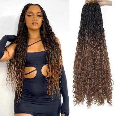 Imagem de Crochet Hair Diha Goddess Box Braids 22 polegadas, 8 pacotes 4-30