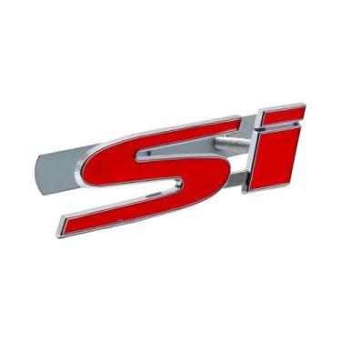 Imagem de Adesivo Para Grade Frontal Do Carro Honda SI, Emblema Para Porta-Malas