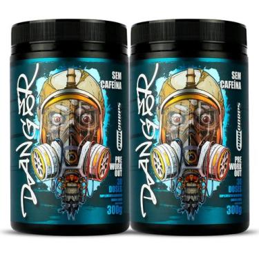 Imagem de Kit 2 Danger 300g Energia e Foco Sem Cafeína  Limão - Pro Corps