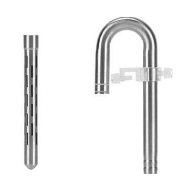 Imagem de Generic Conector de tubo de filtro de aquário Lily Tube de entrada aquática, fácil configuração, conjunto de entrada de aço inoxidável portátil universal à, 12 Entrada de água
