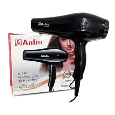 Imagem de Secador De Cabelo Profissional 3200W 220V Preto Com Jato De Ar Frio, 3 Temperaturas, 2 Velocidades E Bico Concentrador Para Secagem Rápida, Brilho E Modelagem Perfeita