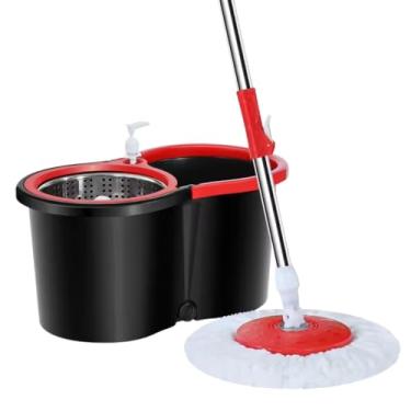 Imagem de Mop Giratório Limpeza com Balde Limpeza Inox 13 Litros 360 Graus Centrifuga Esfregão Geral