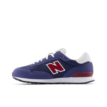 Imagem de New Balance Tênis infantil unissex 515 V1 com cadarço, Dream State/Monarch Burgundy, 18