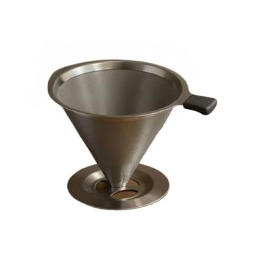Imagem de Filtro Coador Café Aço Inox 103 Reutilizável Sem Uso Papel