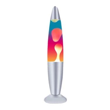 Imagem de Luminaria Lava Lamp Abajur De Mesa Decorativa Tricolor 110V 34cm (Tricolor)