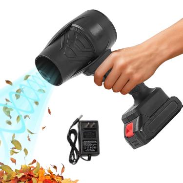 Imagem de Soprador De Ar - Sem Fio Alimentado Por Bateria Potente,Soprador De Poeira Para Limpeza De Eletrónicos | Para Carro Escritório Casa Pátio Alpendre Remoção De Neve
