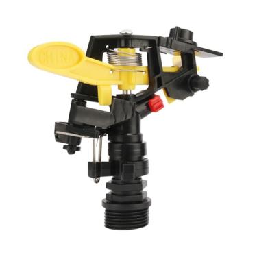 Imagem de XMGKMN Aspersor de jato giratório de rosca macho durável de 3/10.2 cm bocal de irrigação automático de 360 graus dispositivo de irrigação de jardim verde 1 peça