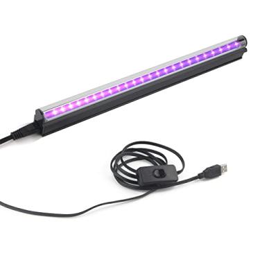 Imagem de Barra de luz preta de LED, tubo de luz negra T5 UV portátil de 10 W, 10 W, tubo de luz negra UV que brilha no escuro para pintura corporal, quarto, decoração, suprimentos, iluminação de palco, pôster fluorescente Halloween Club