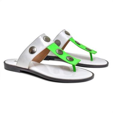 Imagem de Rasteirinha Bicolor Matiussi - Calçados Matiussi 