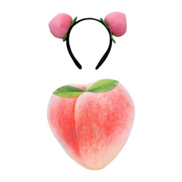 Imagem de YIJU Fantasia de Frutas, Comida Criativa, Fantasia de Halloween para Festas de Aniversário, Performance, Tamanho Adulto de Pêssego