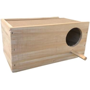 Imagem de Ninho Para Periquito Pássaros Para Reprodução Serragem