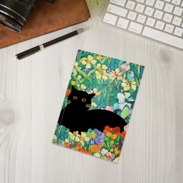 Imagem de Caderno de gato, caderno A5 para anotações de escritório, agenda de 21 x 14,7 cm, agenda de viagem, presentes para amantes de gatos-25