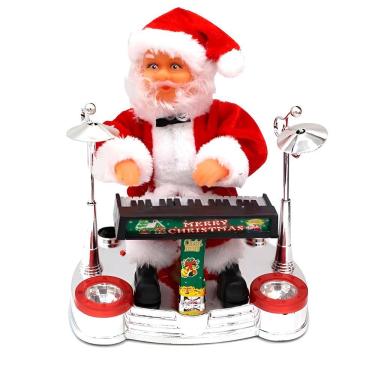 Imagem de Papai Noel Musical Tecladista Toca Piano Decoração Natal