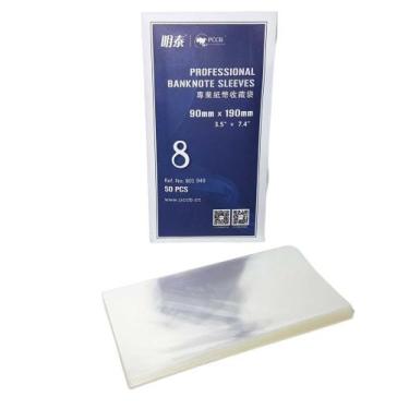 Imagem de Envelope Com 50 Plástico Profissional Para Cédulas 9x19cm - PCCB